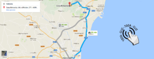 Cómo llegar en coche desde Valencia -Cómo llegar - Betsaida