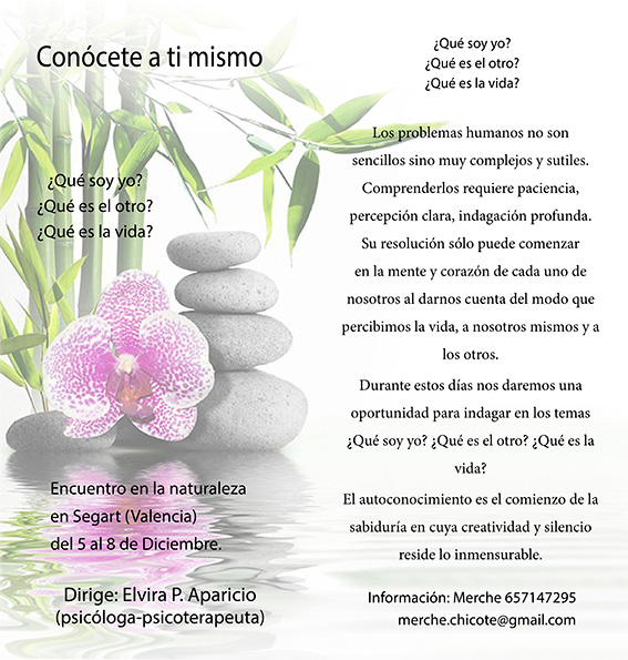 Conócete a ti mismo – Trae tu grupo – Betsaida Conócete a ti mismo - Trae tu grupo - Betsaida
